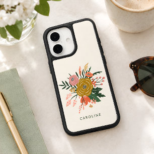 Simple Minimalist Botanical Flower Personalized iPhone 17 Case