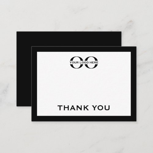 Simple Minimalist Branded Thank You Note Card