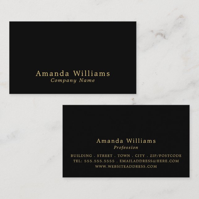 Simple & Minimalist Business Card (Front/Back)