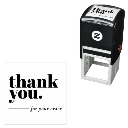 Simple Minimalist Business Customer Thank You Self_inking Stamp