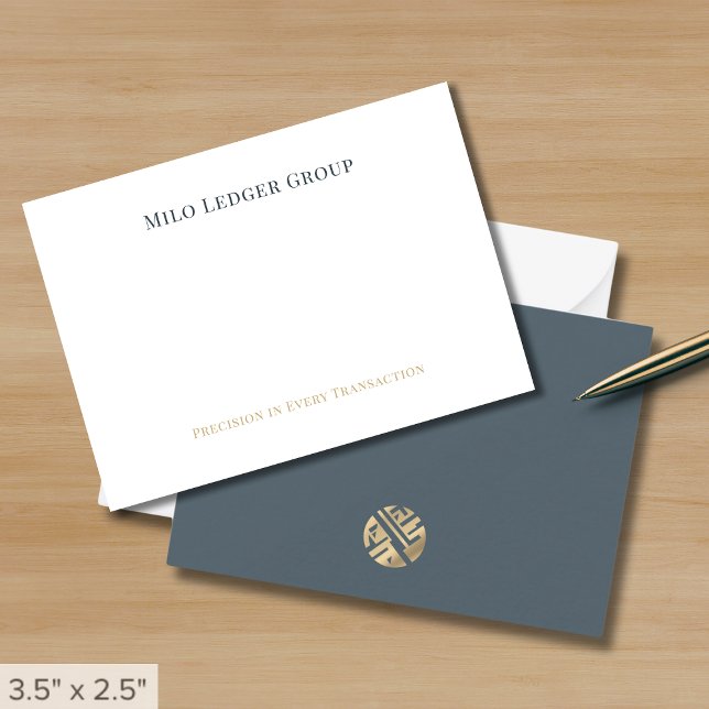 Simple Minimalist Business Logo Note Card (Creator Uploaded)