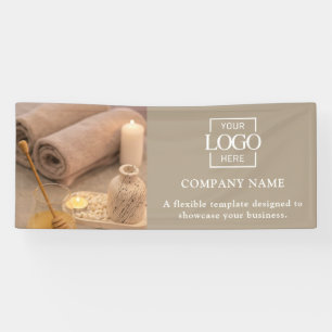 Simple Minimalist Business Logo Professional Vinyl Banner