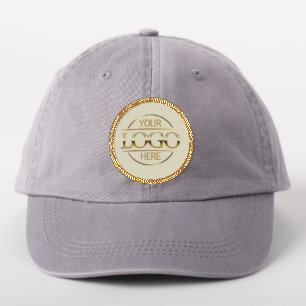 Simple Minimalist Business Logo Promotional Beige Patch