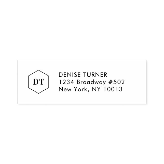 Simple Minimalist Business Return Address Stamp (Design)