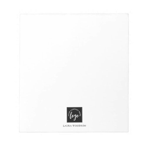 Simple Minimalist Business Round Logo Notepad