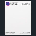 Simple Minimalist Business Stationery with Logo<br><div class="desc">Basic,  simple,  genertic,  professional . . . and perfect for any business!  Put your own logo and business information in place,  and this letterhead will always look sharp.</div>