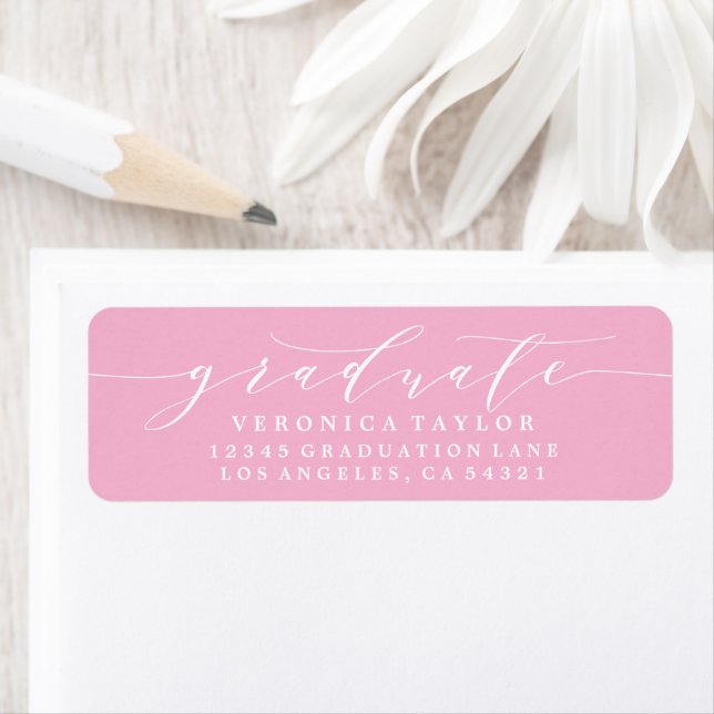 SIMPLE MINIMALIST CALLIGRAPHY RETURN ADDRESS LABEL (Insitu)