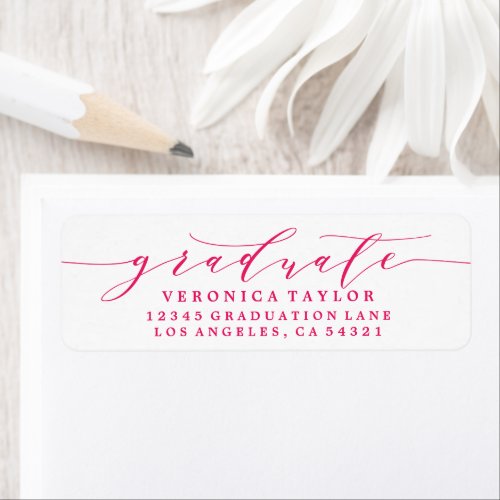 SIMPLE MINIMALIST CALLIGRAPHY RETURN ADDRESS LABEL