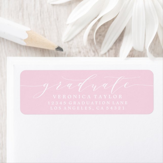 SIMPLE MINIMALIST CALLIGRAPHY RETURN ADDRESS LABEL (Insitu)