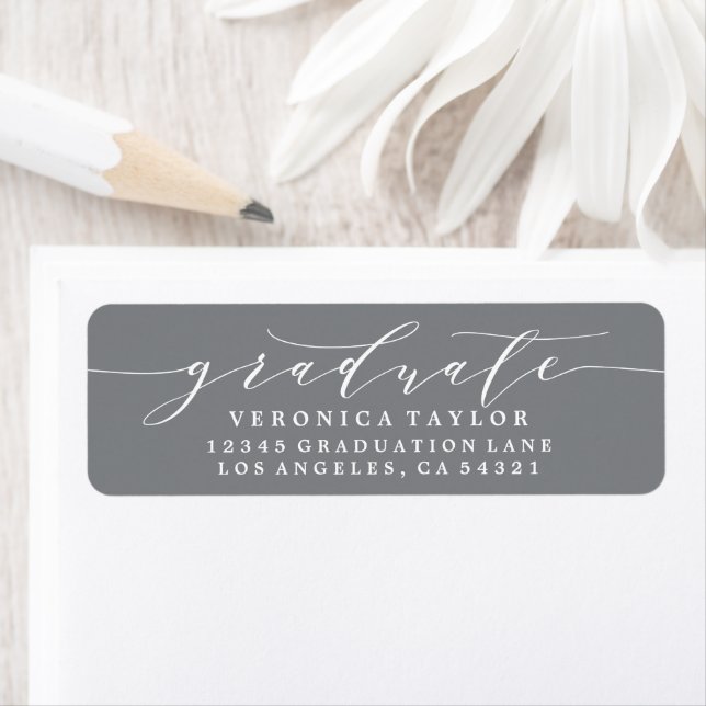 SIMPLE MINIMALIST CALLIGRAPHY RETURN ADDRESS LABEL (Insitu)