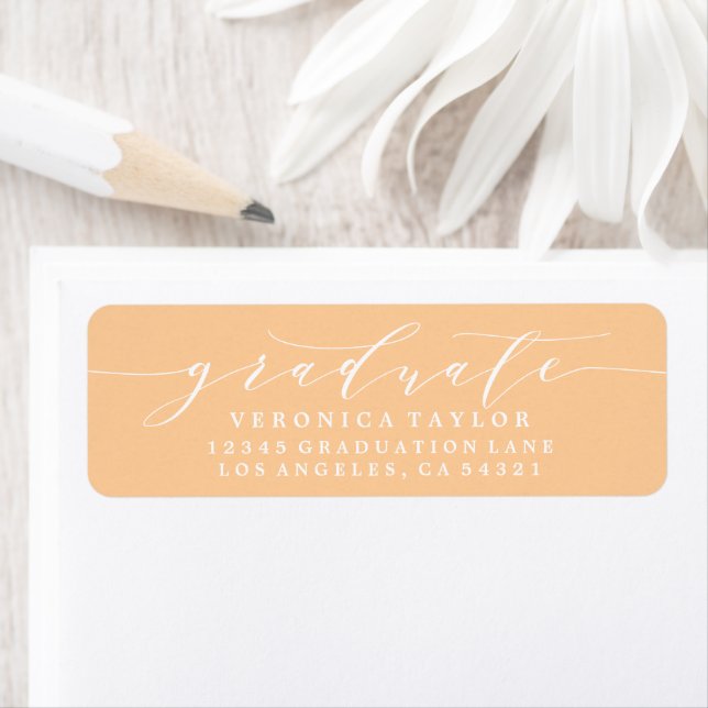 SIMPLE MINIMALIST CALLIGRAPHY RETURN ADDRESS LABEL (Insitu)