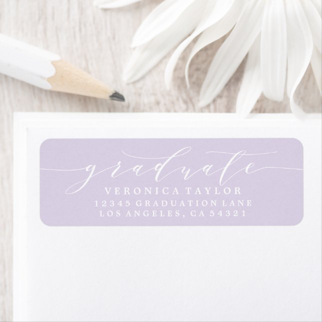 SIMPLE MINIMALIST CALLIGRAPHY RETURN ADDRESS LABEL (Insitu)