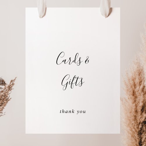 Simple Minimalist Cards and Gifts Sign