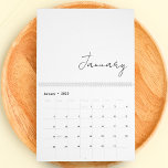 Simple Minimalist Chic Script Writing 2025 Family Calendar<br><div class="desc">Simple Minimalist Chic Script Writing 2025 Family Calendar. Elegant script typography design. Customize to create a one of a kind family calendar.</div>