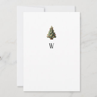 Simple Minimalist Christmas  Holiday Card