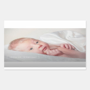 Simple Minimalist Christmas Photo Sticker