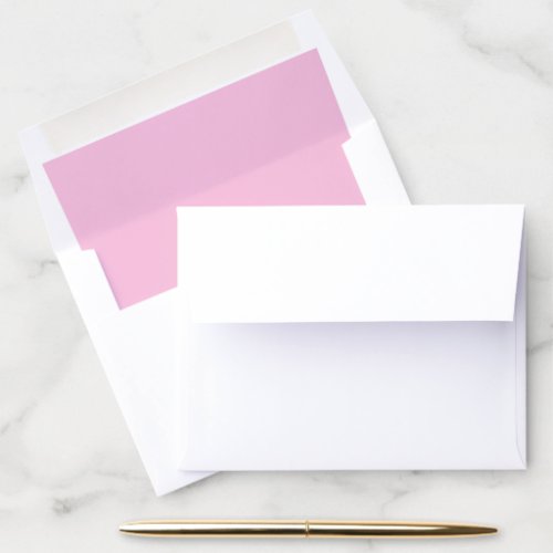 Simple Minimalist Classic Modern Pastel Blush Pink Envelope Liner