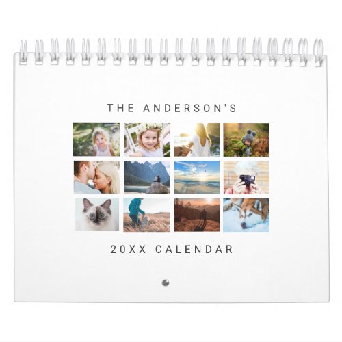 Simple Minimalist Custom 2022 Photo Calendar