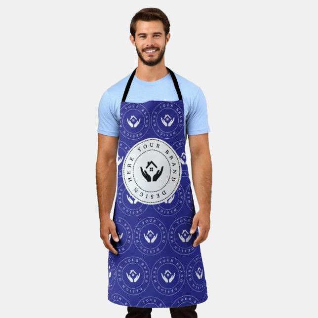 Simple Minimalist Custom Business Logo | Name Apron (Worn)