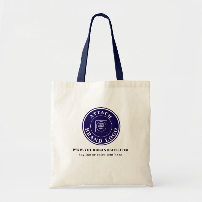 Simple Minimalist Custom Business Logo Promotion Tote Bag (Front)