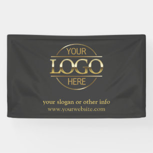 Simple Minimalist Custom Business Logo Promotional Banner
