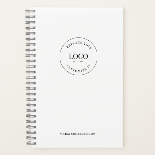 Simple Minimalist Custom Logo Branded journal