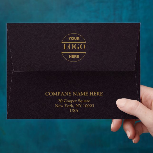 Simple Minimalist Custom Logo & Text   Envelope (Hand)