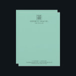 Simple Minimalist Custom Logo & Text   Letterhead<br><div class="desc">Create Your Own Letterhead with Your Company Logo! Personalize this product with your business logo, company name, text, photo, or artwork to match your brand or personal style. Whether you're promoting your business, creating a thoughtful gift, or designing something unique for yourself, this customizable item is perfect for any occasion....</div>