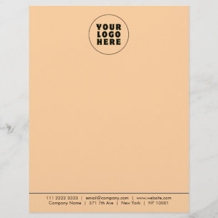 Simple Minimalist Custom Logo & Text Letterhead