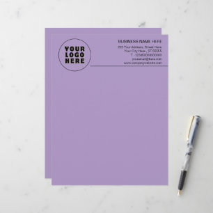 Simple Minimalist Custom Logo & Text Letterhead