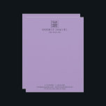 Simple Minimalist Custom Logo & Text   Letterhead<br><div class="desc">Create Your Own Letterhead with Your Company Logo! Personalize this product with your business logo, company name, text, photo, or artwork to match your brand or personal style. Whether you're promoting your business, creating a thoughtful gift, or designing something unique for yourself, this customizable item is perfect for any occasion....</div>