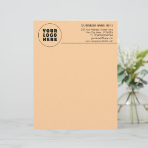 Simple Minimalist Custom Logo & Text Letterhead