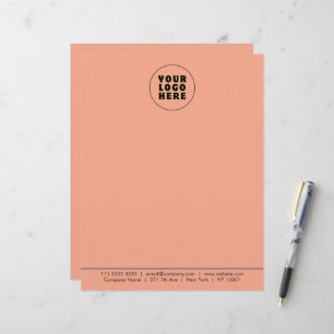 Simple Minimalist Custom Logo & Text Letterhead