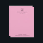 Simple Minimalist Custom Logo & Text   Letterhead<br><div class="desc">Create Your Own Letterhead with Your Company Logo! Personalize this product with your business logo, company name, text, photo, or artwork to match your brand or personal style. Whether you're promoting your business, creating a thoughtful gift, or designing something unique for yourself, this customizable item is perfect for any occasion....</div>