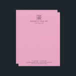 Simple Minimalist Custom Logo & Text   Letterhead<br><div class="desc">Create Your Own Letterhead with Your Company Logo! Personalize this product with your business logo, company name, text, photo, or artwork to match your brand or personal style. Whether you're promoting your business, creating a thoughtful gift, or designing something unique for yourself, this customizable item is perfect for any occasion....</div>