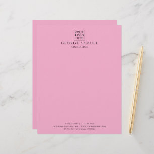 Simple Minimalist Custom Logo & Text Letterhead