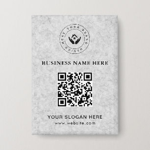 Simple Minimalist Custom Logo & Text Promotional Button