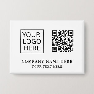 Simple Minimalist Custom Logo & Text Promotional Button