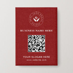 Simple Minimalist Custom Logo & Text Promotional Button