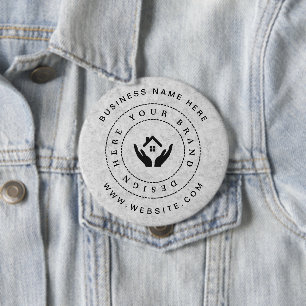 Simple Minimalist Custom Logo & Text Promotional Button