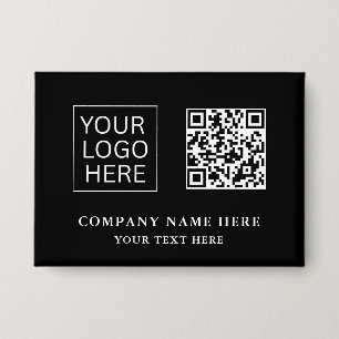 Simple Minimalist Custom Logo & Text Promotional Button
