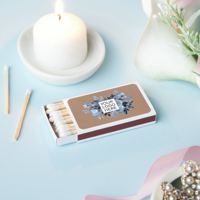 Simple Minimalist Custom Logo & Text Promotional Matchboxes (Insitu)