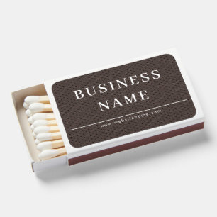 Simple Minimalist Custom Logo & Text Promotional Matchboxes
