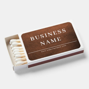 Simple Minimalist Custom Logo & Text Promotional Matchboxes