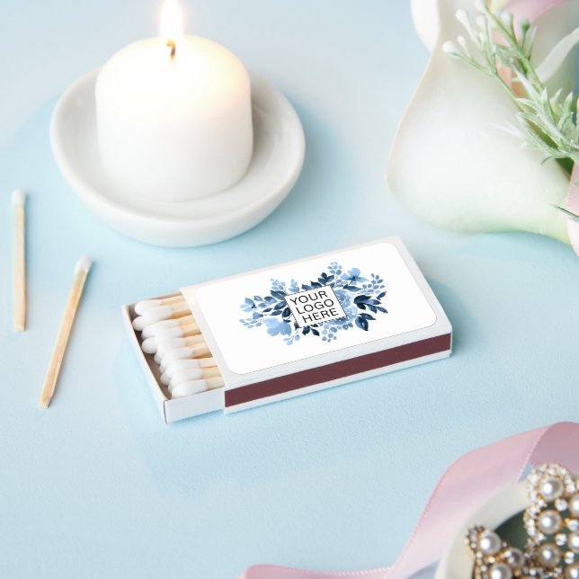 Simple Minimalist Custom Logo & Text Promotional Matchboxes (Insitu)