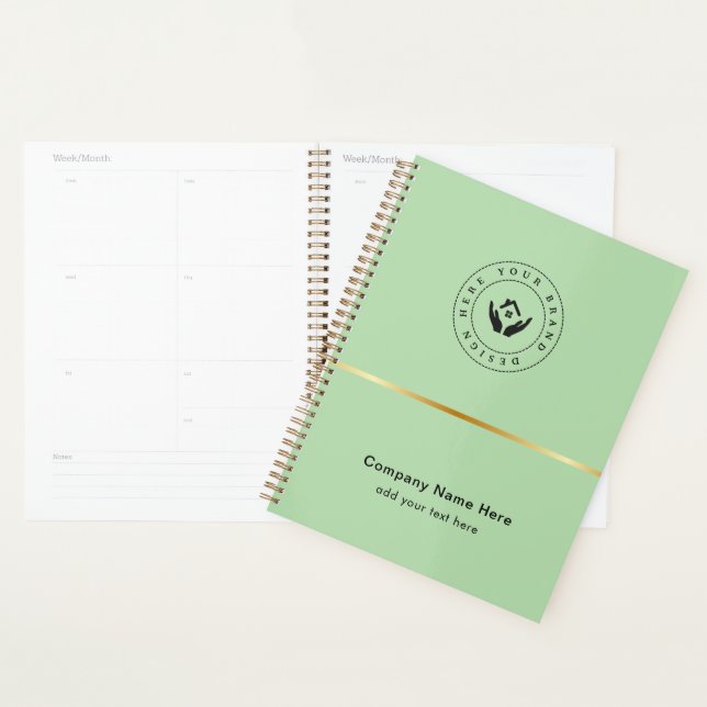 Simple Minimalist Custom Logo & Text Promotional Planner (Display)
