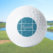 Simple minimalist custom name ladies ocean blue