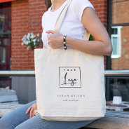 Simple Minimalist Custom Promotional Business Logo Tote Bag at Zazzle