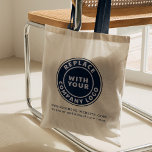 Simple Minimalist Custom Promotional Business Logo Tote Bag<br><div class="desc">Add your business logo to replace this placeholder logo image with yours to effortlessly market your business or as a swag for a corporate event. Square logos are also perfect to replace this placeholder logo. Click on the "Personalize" button to upload your brand logo. A great cost saving option for...</div>