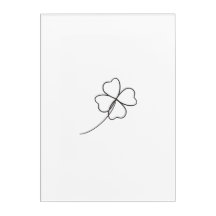 Simple Minimalist Cute Four-leaf Clover